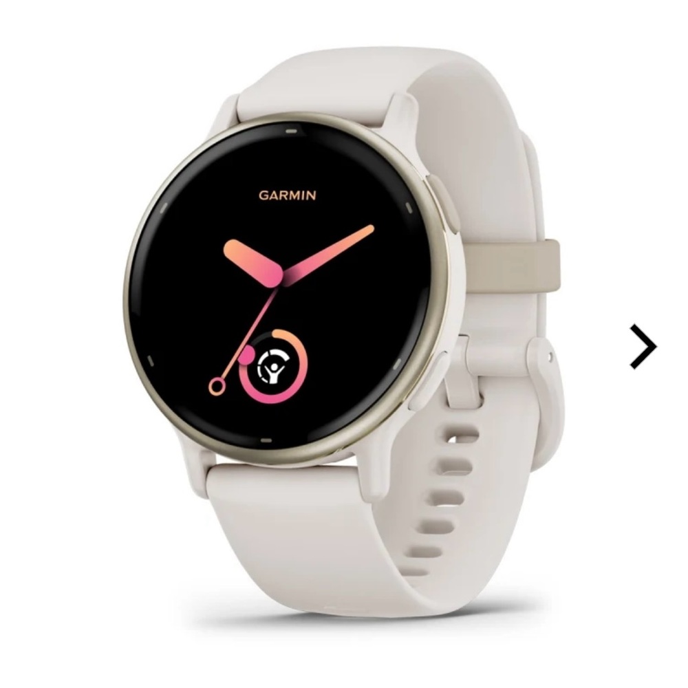 Garmin VivoActive 5 - cream strap/gold bezel. Never worn, original box.